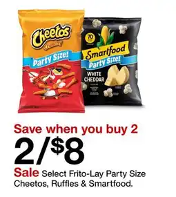 Target Select Frito-Lay party size Cheetos, Ruffles & Smartfood offer