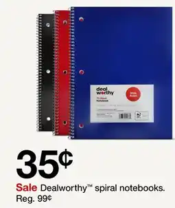 Target Dealworthy spiral notebooks offer