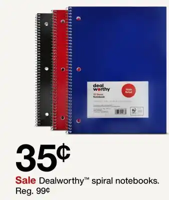 Target Dealworthy spiral notebooks offer