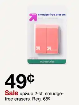 Target up&up 2-ct. smudge-free erasers offer