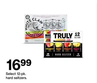 Target Select 12-pk. hard seltzers offer