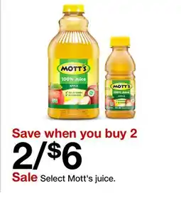 Target Select Mott's juice offer