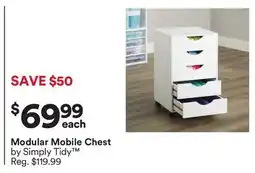 Michaels Modular Mobile Chest by Simply Tidy offer