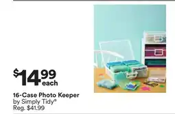 Michaels 16-Case Photo Keeper by Simply Tidy offer