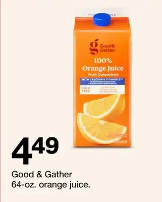 Target Good & Gather 64 - oz. orange juice offer