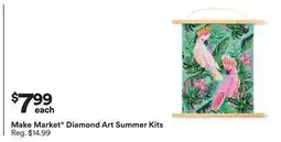 Michaels Make Market Diamond Art Summer Kits offer