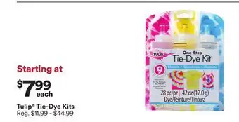 Michaels Tulip Tie-Dye Kits offer