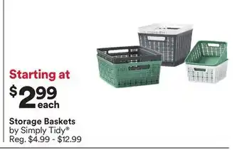 Michaels Storage Baskets by Simply Tidy offer