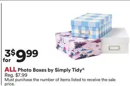 Michaels ALL Photo Boxes by Simply Tidy offer