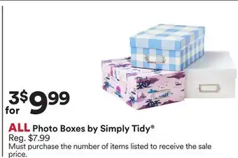 Michaels ALL Photo Boxes by Simply Tidy offer