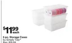 Michaels 5 pc. Storage Cases by Simply Tidy offer
