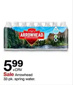 Target Arrowhead 32 - pk. spring water offer