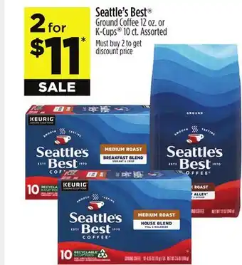 Dollar General Seattle's Best or K-Cups offer