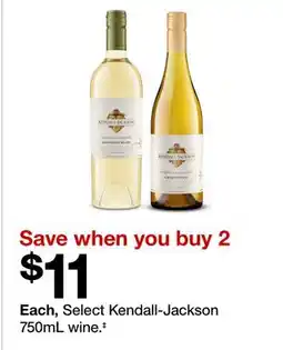 Target Select Kendall-Jackson 750mL wine.‡ offer