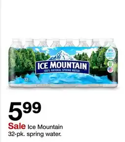 Target Ice Mountain 32-pk. spring water offer