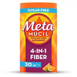 Walgreens 4 in 1 Daily Fiber Supplement Powder, for Digestive Health and Regularity Orange offer