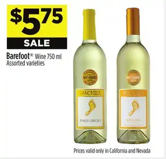 Dollar General Barefoot Wine offer