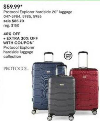 JC Penney Protocol Explorer Hardside 20 offer