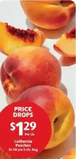 Aldi California peaches offer