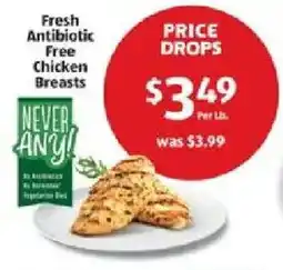Aldi Fresh antibiotic free chicken breasts offer