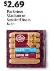 Aldi Parkview Stadium or Smoked Brats offer