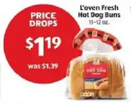 Aldi L'oven Fresh Hot Dog Buns offer