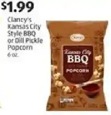 Aldi Clancy's kansas city style bbq or dill pickle popcorn offer