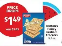 Aldi Benton's Honey Graham crackers offer