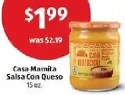 Aldi Casa mamita salsa con queso offer