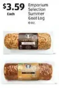 Aldi Emporium selection summer goat log offer