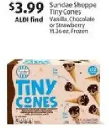 Aldi Sundae shoppe tiny cones offer