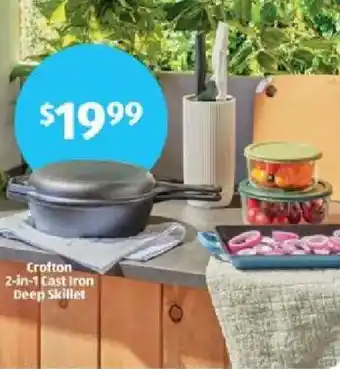 Aldi Crofton 2-in-1 cast iron deep skillet offer
