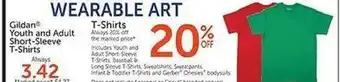Hobby Lobby WEARABLE ART, GILDAN YOUTH AND ADULT SHORT SLEEVE T-SHIRTS offer