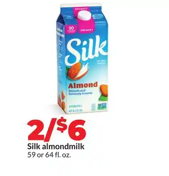 Hy-Vee Silk almondmilk offer