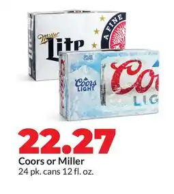 Hy-Vee Coors or Miller offer