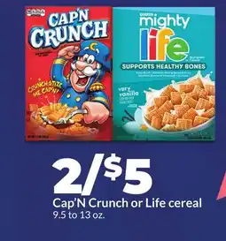 Hy-Vee Cap'N Crunch or Life cereal offer