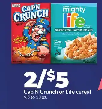 Hy-Vee Cap'N Crunch or Life cereal offer