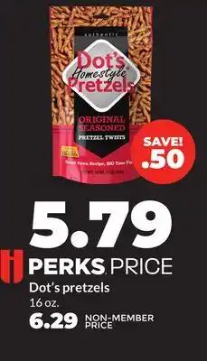 Hy-Vee Dot's pretzels offer