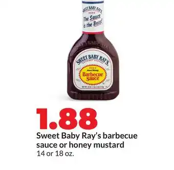 Hy-Vee Sweet Baby Ray's barbecue sauce or honey mustard offer