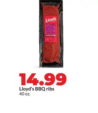 Hy-Vee Lloyd's BBQ ribs offer