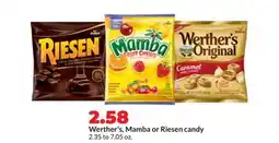 Hy-Vee Werther's, Mamba or Riesen candy offer