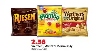 Hy-Vee Werther's, Mamba or Riesen candy offer
