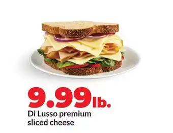 Hy-Vee Di Lusso premium sliced cheese offer