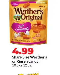 Hy-Vee Werther's or Riesen candy offer