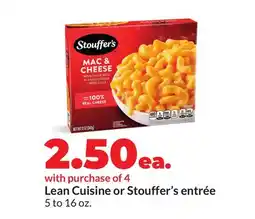 Hy-Vee Lean Cuisine or Stouffer's entrée offer