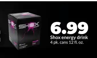 Hy-Vee Shox energy drink offer