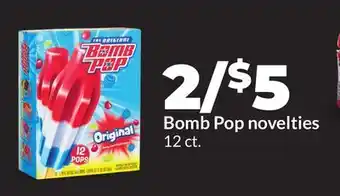Hy-Vee Bomb Pop novelties offer