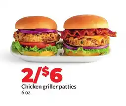 Hy-Vee Chicken griller patties offer
