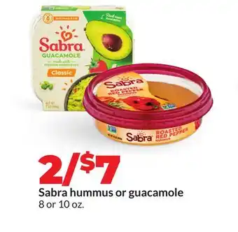 Hy-Vee Sabra hummus or guacamole offer