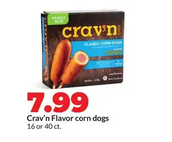 Hy-Vee Crav'n Flavor corn dogs offer